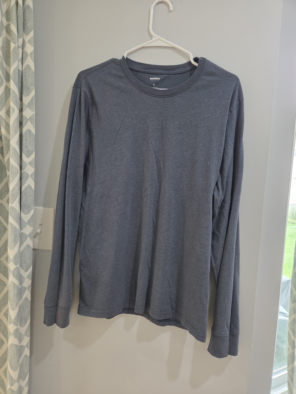 Sonoma Long-Sleeve Crewneck Tee - Charcoal Gray